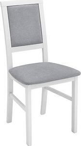 Nábytkáři BRW židle ROBI bílá teplá (TX098)/Adel 6 grey