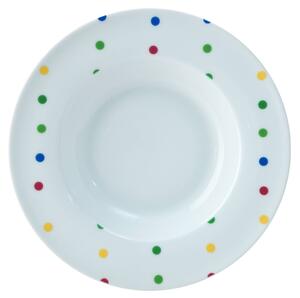 18-dílná sada porcelánového nádobí United Colors of Benetton / Ø 20 cm / Ø 22 cm / Ø 27 cm / porcelán / bílá s puntíky