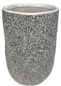 Váza keramická STONE šedá 21cm
