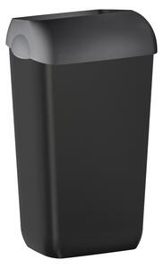 MARPLAST COLORED odpadkový koš nástěnný s víkem 23l, ABS, černá mat