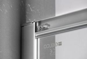 Gelco SIGMA SIMPLY čtvrtkruhová sprchová zástěna 800x800 mm, R550, sklo Brick