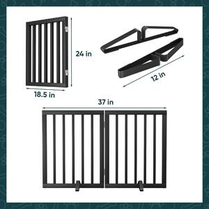 Plot pro psy z bambusu, výška 60-94 cm, skládací, pro zabezpečení dveří a schodišť