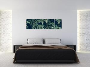 Obraz listů kapradin (170x50 cm)