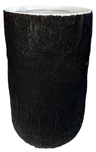 Váza keramická STONE černá 21cm