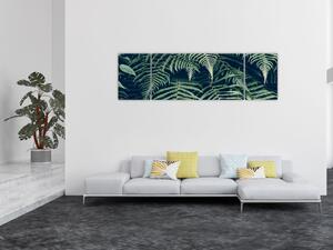 Obraz listů kapradin (170x50 cm)
