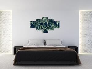 Obraz listů kapradin (125x70 cm)