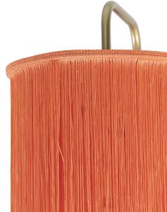 Orientální nástěnná lampa zlato-růžové odstín s třásněmi - Franxa