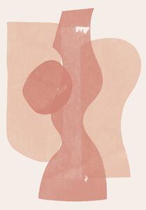 Ilustrace Peach Paper Cut Composition No.1, THE MIUUS STUDIO, (26.7 x 40 cm)
