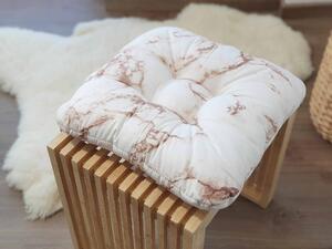 Písecké lůžkoviny Sedák na židli - Mramor hnědý