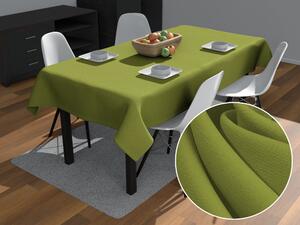 Biante Dekorační obdélníkový ubrus Rongo RG-095 Olivově zelený 50x100 cm