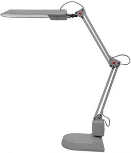 Stolní polohovatelná LED lampa Ecolite ADEPT - stříbrná