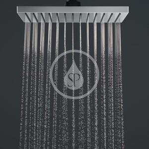 Hansgrohe - Hlavová sprcha, 230x170 mm, EcoSmart, matná černá
