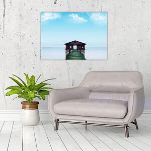 Obraz domu na moři (70x50 cm)