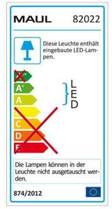 Stolní LED lampa MAULpure - stmívatelná, stříbrná