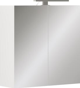 Koupelnová skříňka se zrcadlem Vicco Lavio Bílá 60 x 60 cm s osvětlením LED, Model 55332