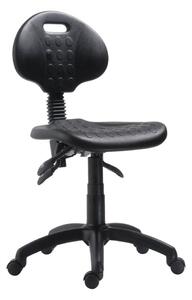 Laboratorní židle 1290 PU ASYN (50-00/09), nylonový kříž