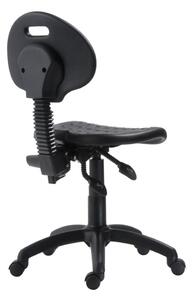 Laboratorní židle 1290 PU ASYN (50-00/09), nylonový kříž