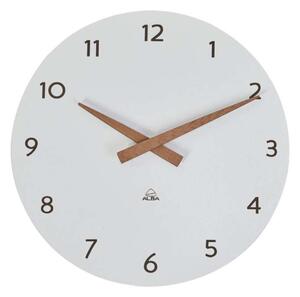 Nástěnné hodiny MILENA - průměr 30 cm, bílé