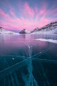 Umělecká fotografie Frozen Lake Bianco, Bernina Pass, Switzerland, Roberto Moiola / Sysaworld, (26.7 x 40 cm)