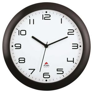 Nástěnné hodiny Hornew - plastové, 30 cm, černé