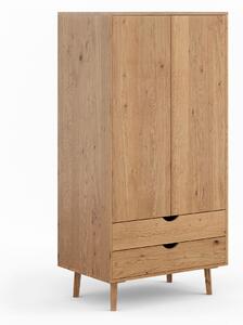 ŠATNÍ SKŘÍŇ S OTOČNÝMI DVEŘMI, dub, barvy dubu, 90/180/60 cm Livetastic - Šatní skříně, Online Only