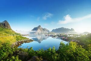 Umělecká fotografie Reine Village, Lofoten Islands, Norway, IakovKalinin, (40 x 26.7 cm)