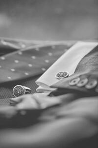 Umělecká fotografie luxury men's cufflinks, KucherukAndrey, (26.7 x 40 cm)
