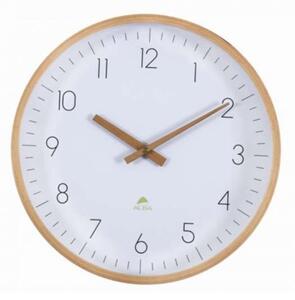 Nástěnné hodiny Hortree - dřevěné, průměr 30 cm