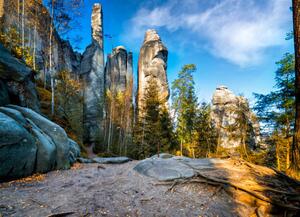 Umělecká fotografie National Park Adrspach-Teplice Rocktown, ewg3D, (40 x 30 cm)