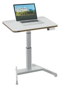 Výškově stavitelný stůl Leitz Ergo, 80 cm - elektrický, bílý