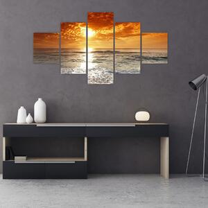 Obraz západ slunce na Korsice (125x70 cm)