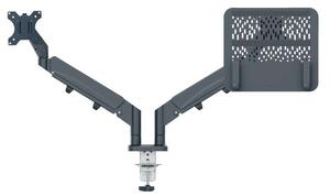 Držák pro monitor a laptop Leitz Ergo - tmavě šedý