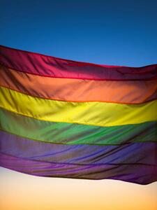 Umělecká fotografie Rainbow flag, Jonathan Knowles, (30 x 40 cm)