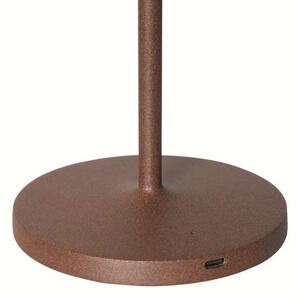 Stolní lampa MAULnina - dobíjecí, stmívatelná, hnědá