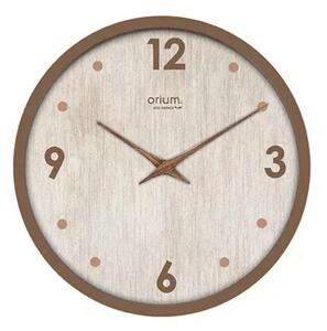 Nástěnné hodiny Eco Naturalis - průměr 30 cm, hnědé