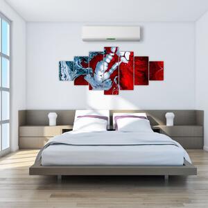 Obraz abstraktních skvrn (210x100 cm)