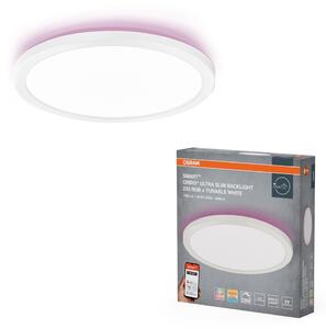 Chytré ultra, Tenké stropní svítidlo Orbis Backlight BÍLÉ 235mm RGB+Laditelná Bílá