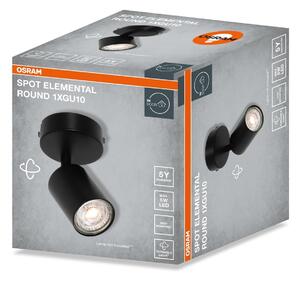 Černá Bodovka LED SPOT ELEMENTAL 1xGU10 Kulatá