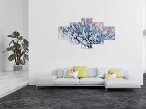 Obraz zasněžených stromů (125x70 cm)