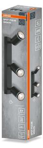 Černá Bodovka LED SPOT PULSE 3xGU10 371 mm