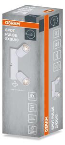 Bílá Bodovka LED SPOT PULSE 2xGU10 210 mm