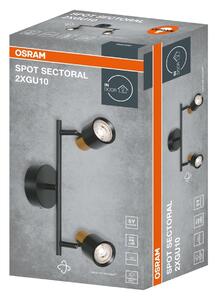 Černo-zlatá Bodovka SECTORAL 2xGU10 300 mm