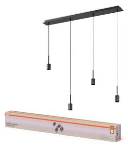 Závěsné svítidlo Needle Linear, 4x E27, Tmavě šedé