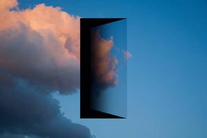 Ilustrace View of the sky with a doorway in it., Maciej Toporowicz, NYC, (40 x 26.7 cm)