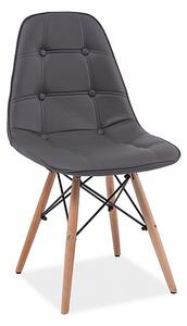 SIGNAL SIG Jídelní židle AxEL BUK/ŠEDÁ - výprodej skladu 2 ks