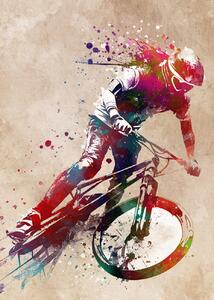 Umělecký tisk BMX sport art 31, Justyna Jaszke, (30 x 40 cm)