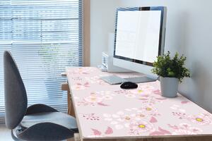 Pracovní podložka na stůl Malé růžové květy
