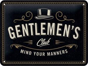 Plechová cedule Getlemen‘s Club, (20 x 15 cm)