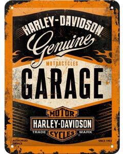 Plechová cedule Harley Davidson - Garage
