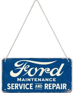 Plechová cedule Ford - Service & Repair, (20 x 10 cm)